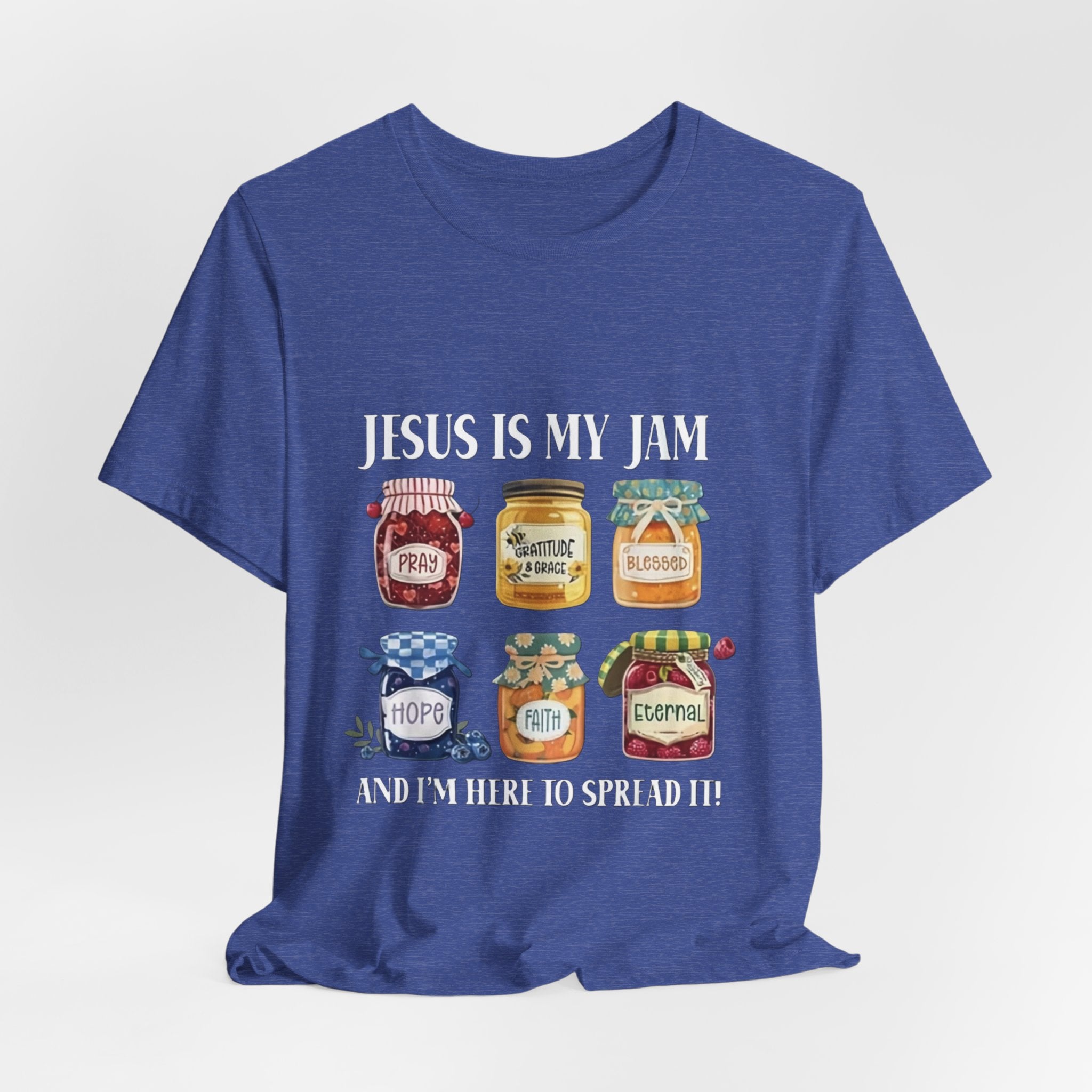 Christian Jam Jar Tee — "Jesus Is My Jam" Inspirational Faith T-Shirt