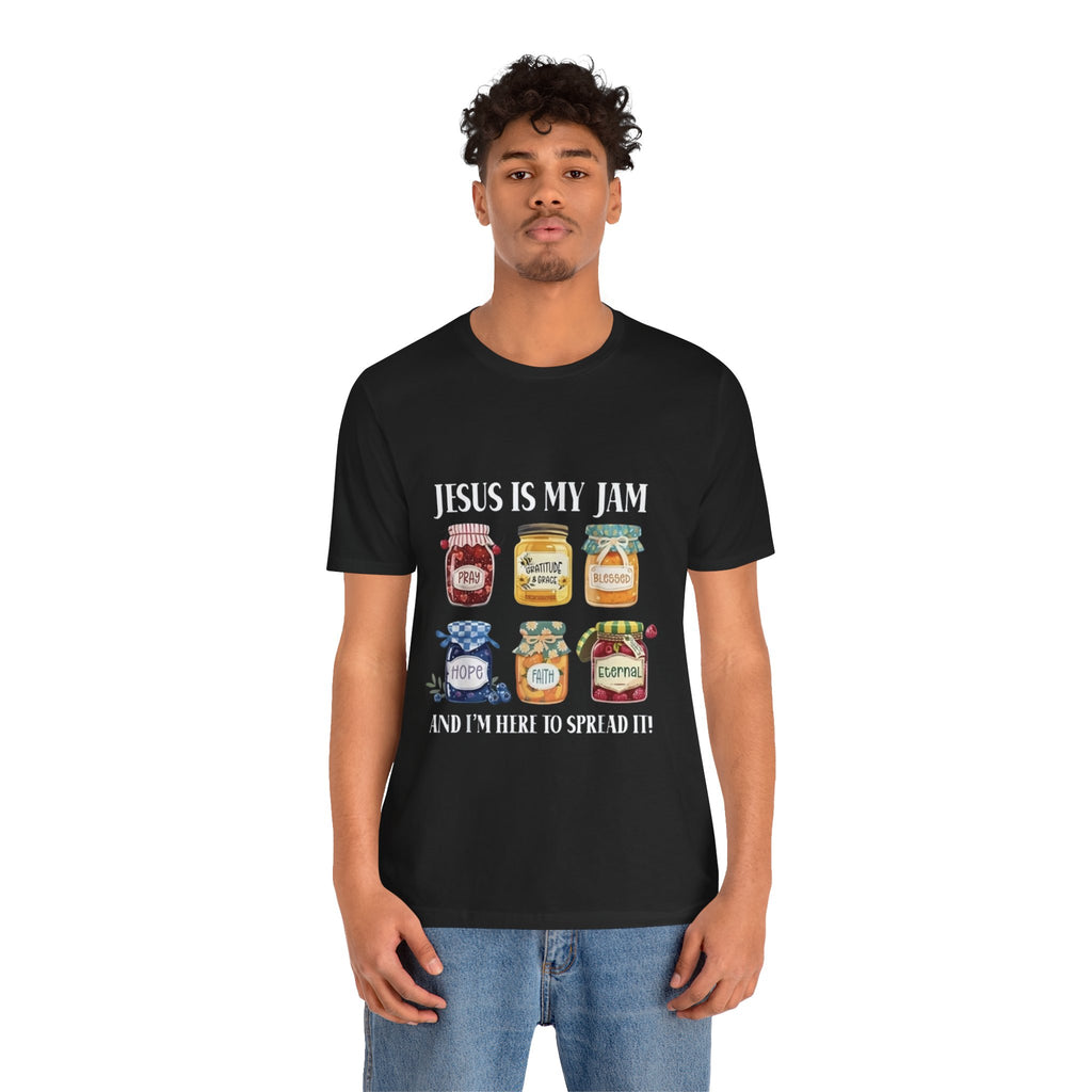 Christian Jam Jar Tee — "Jesus Is My Jam" Inspirational Faith T-Shirt