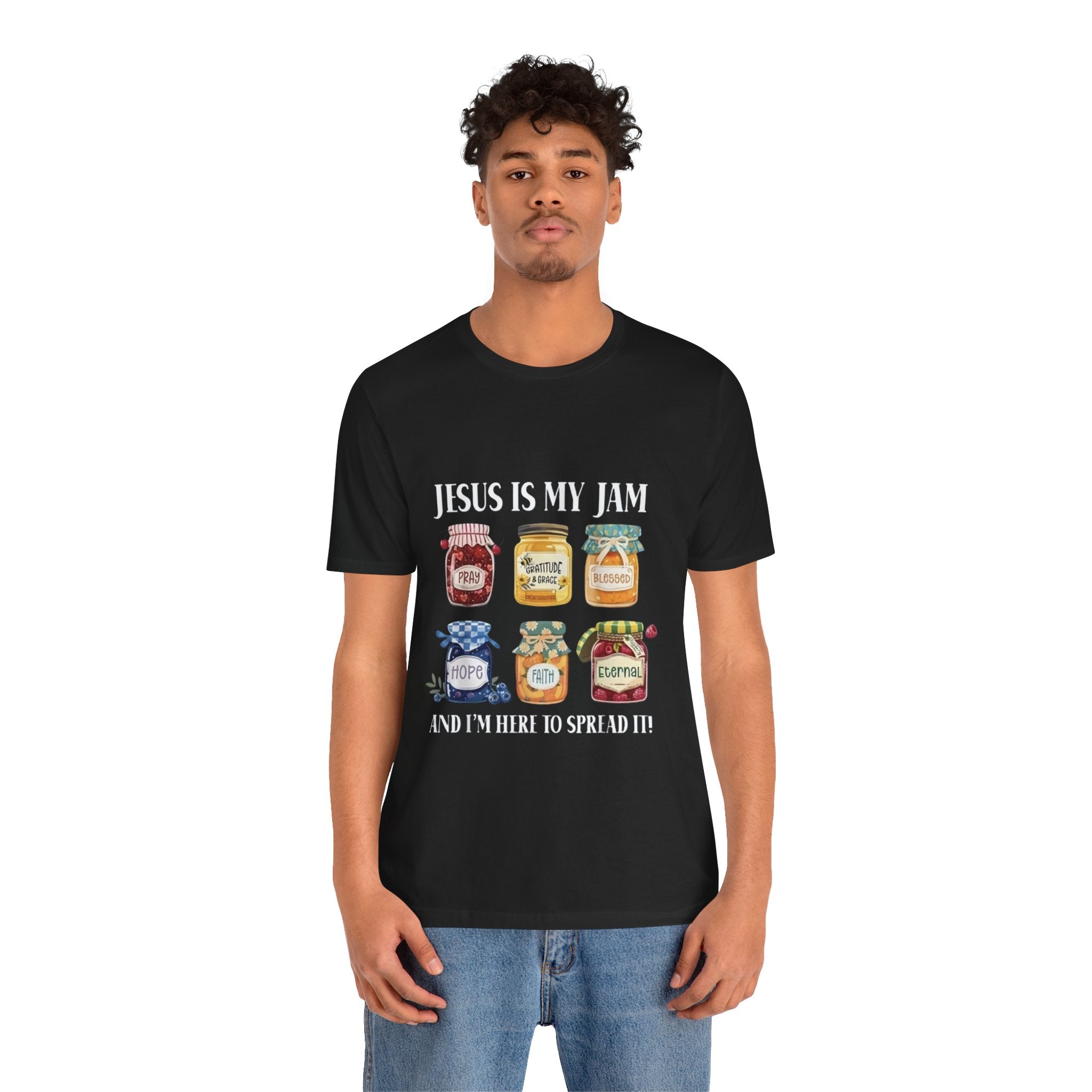 Christian Jam Jar Tee — "Jesus Is My Jam" Inspirational Faith T-Shirt