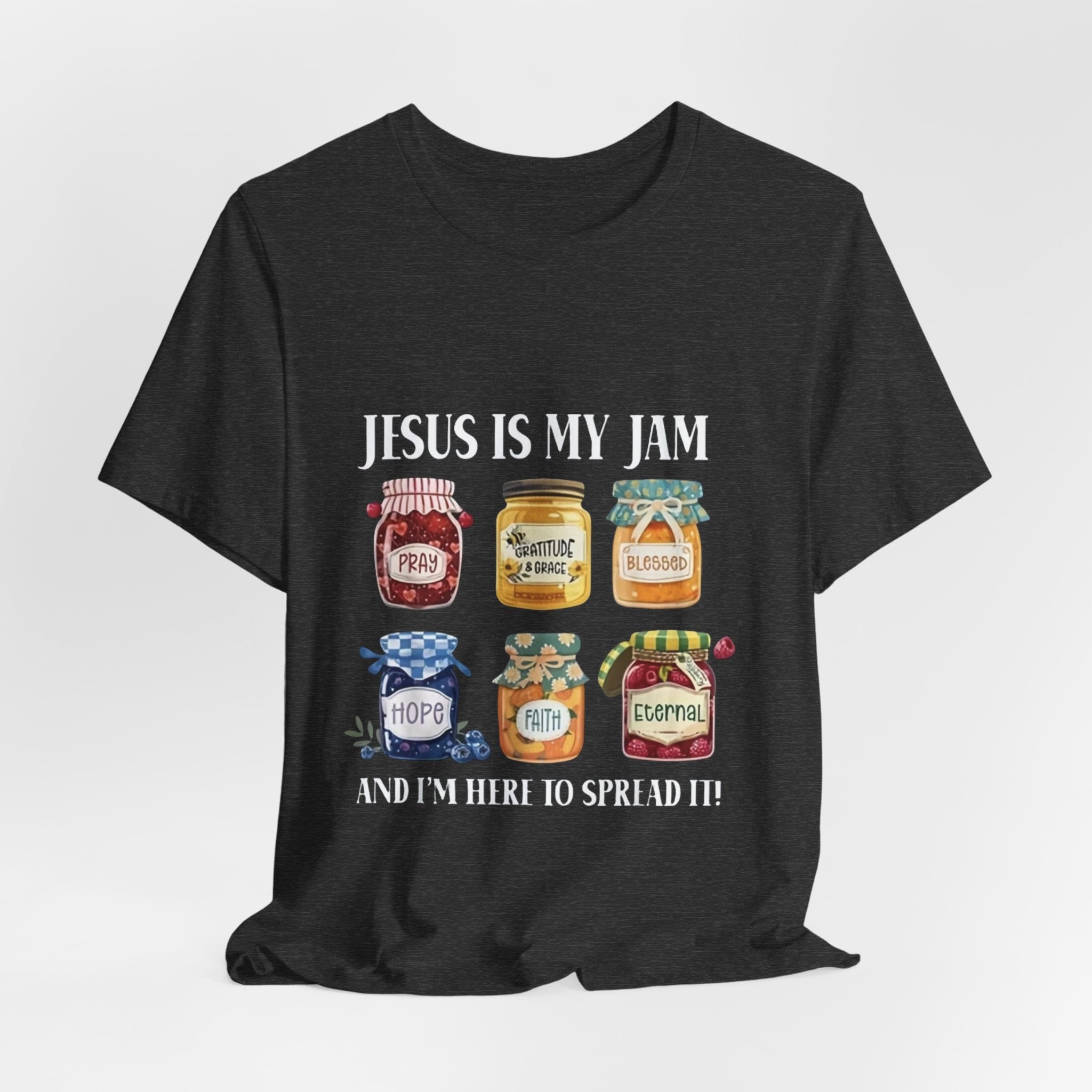 Christian Jam Jar Tee — "Jesus Is My Jam" Inspirational Faith T-Shirt