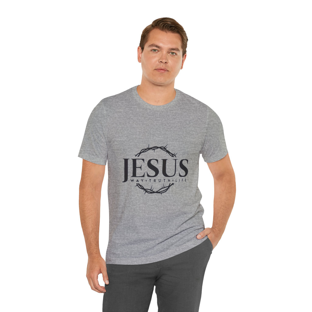 Jesus Crown of Thorns T‑Shirt — JESUS Way • Truth • Life Faith Tee