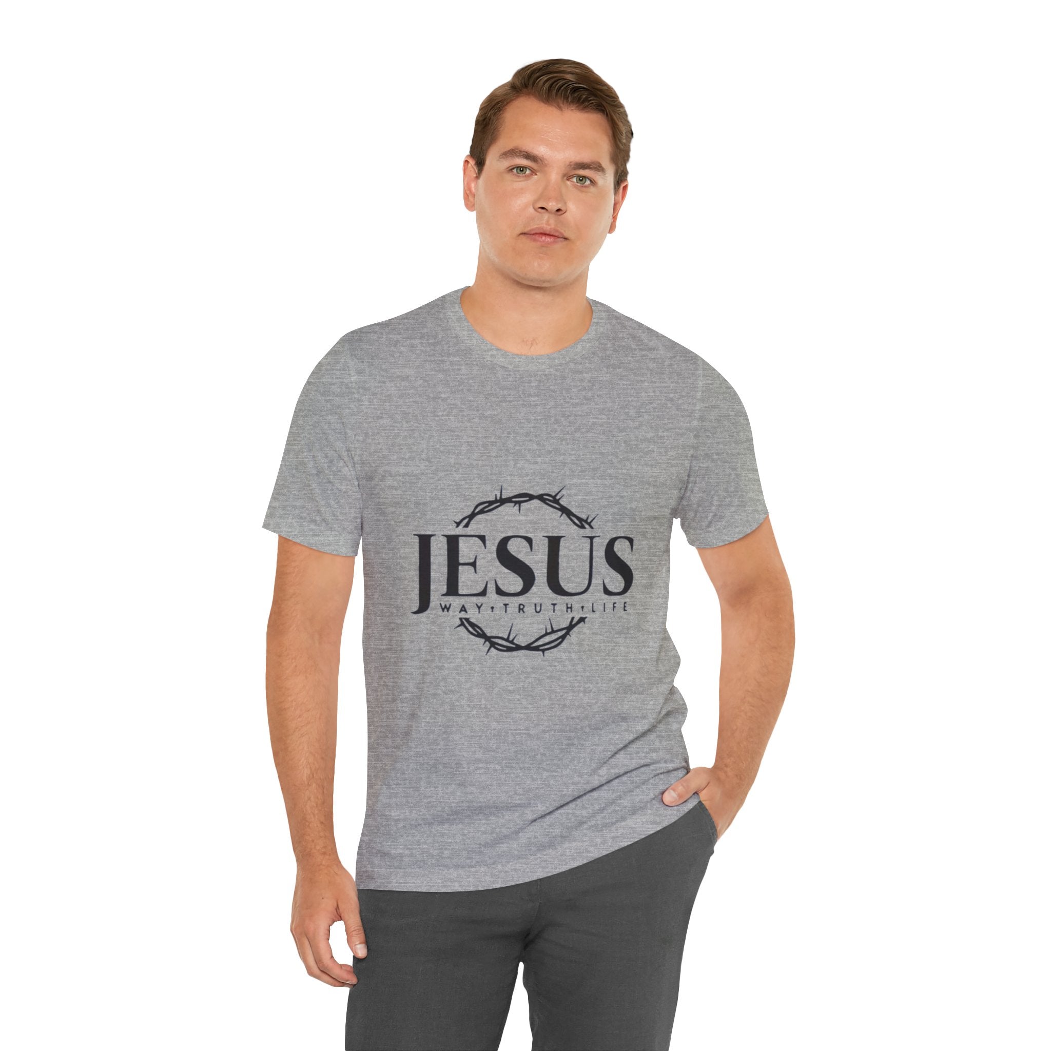 Jesus Crown of Thorns T‑Shirt — JESUS Way • Truth • Life Faith Tee