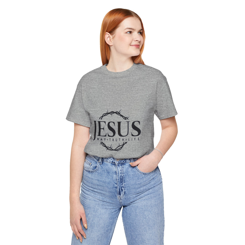 Jesus Crown of Thorns T‑Shirt — JESUS Way • Truth • Life Faith Tee