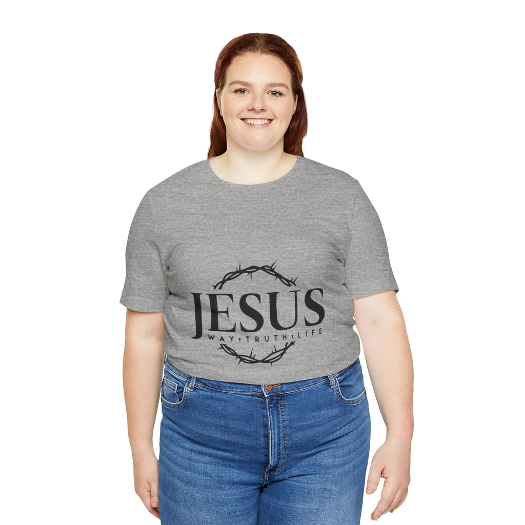 Jesus Crown of Thorns T‑Shirt — JESUS Way • Truth • Life Faith Tee