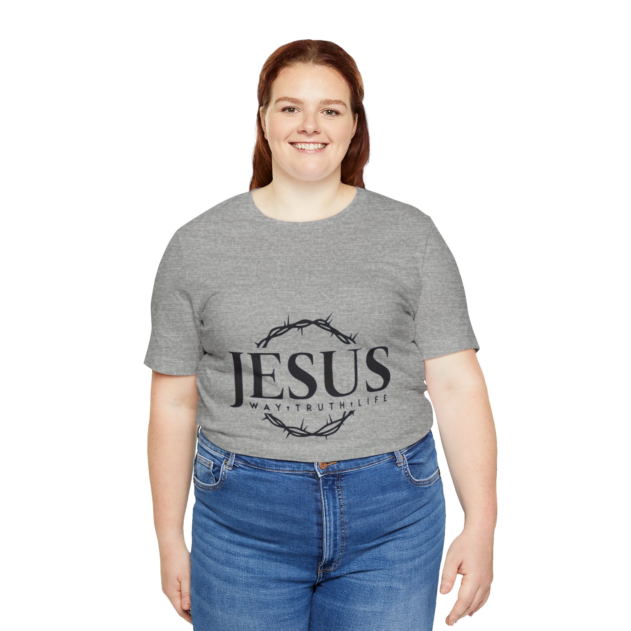 Jesus Crown of Thorns T‑Shirt — JESUS Way • Truth • Life Faith Tee