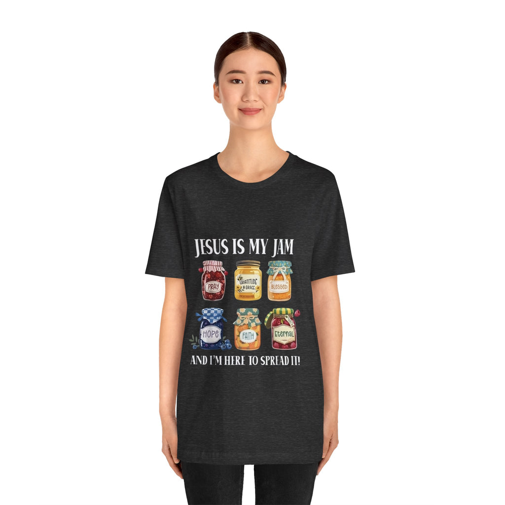 Christian Jam Jar Tee — "Jesus Is My Jam" Inspirational Faith T-Shirt