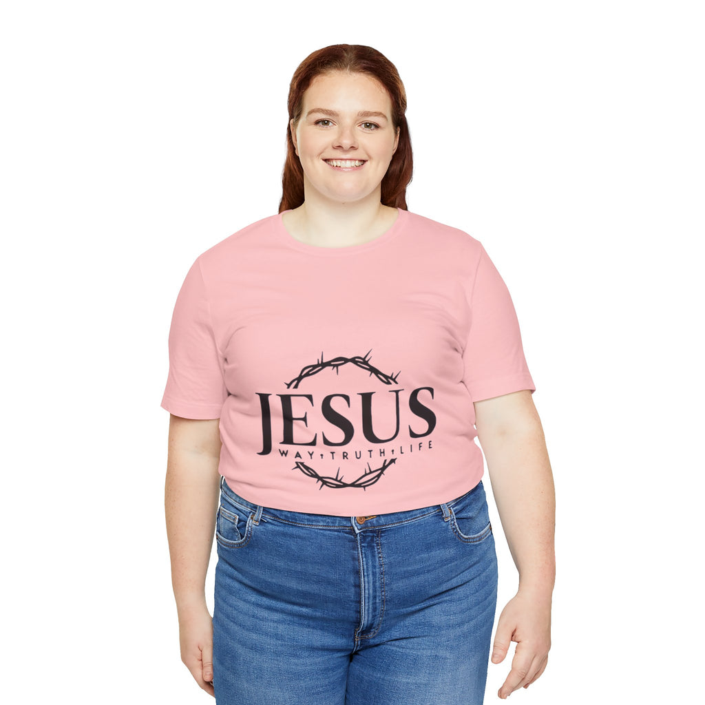 Jesus Crown of Thorns T‑Shirt — JESUS Way • Truth • Life Faith Tee