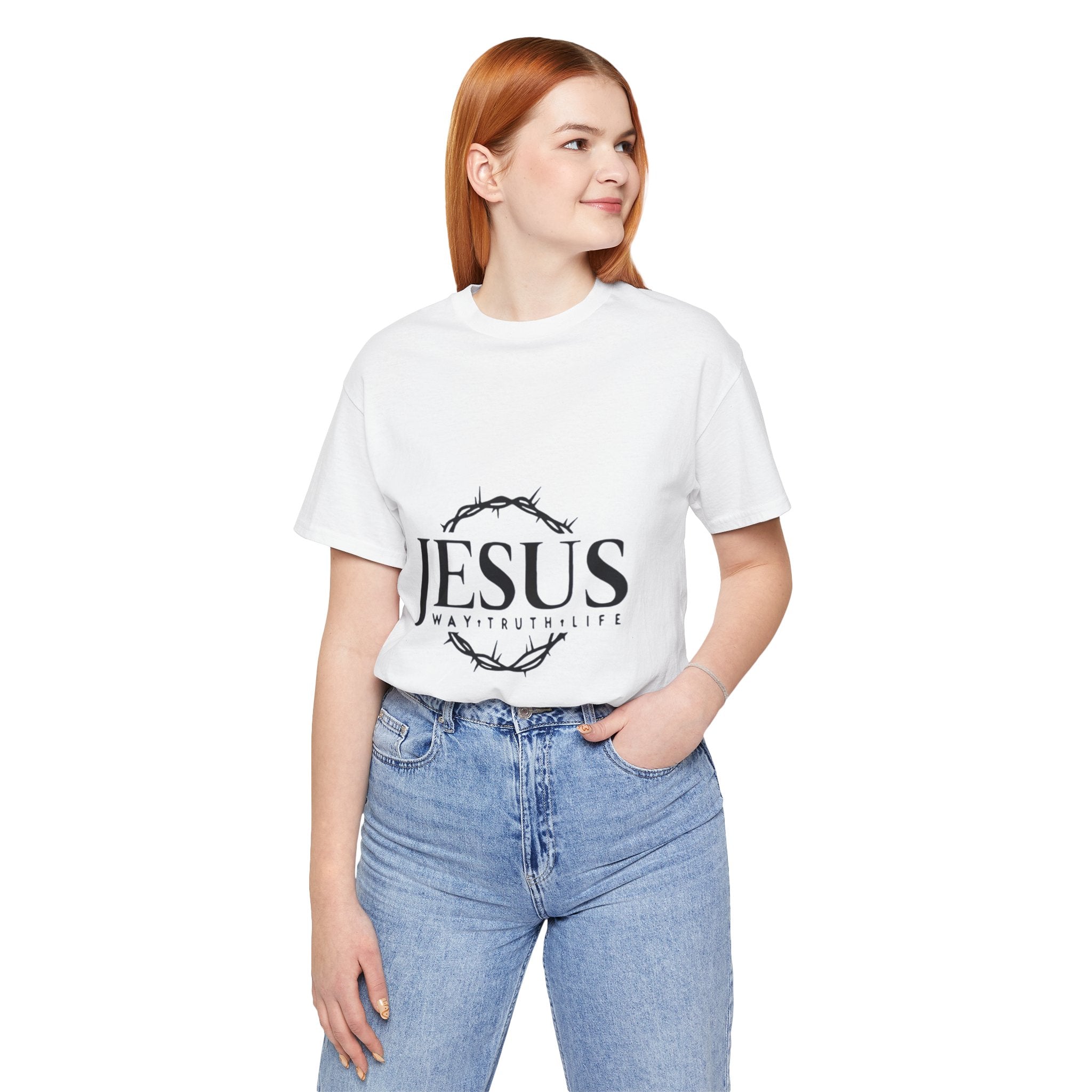 Jesus Crown of Thorns T‑Shirt — JESUS Way • Truth • Life Faith Tee