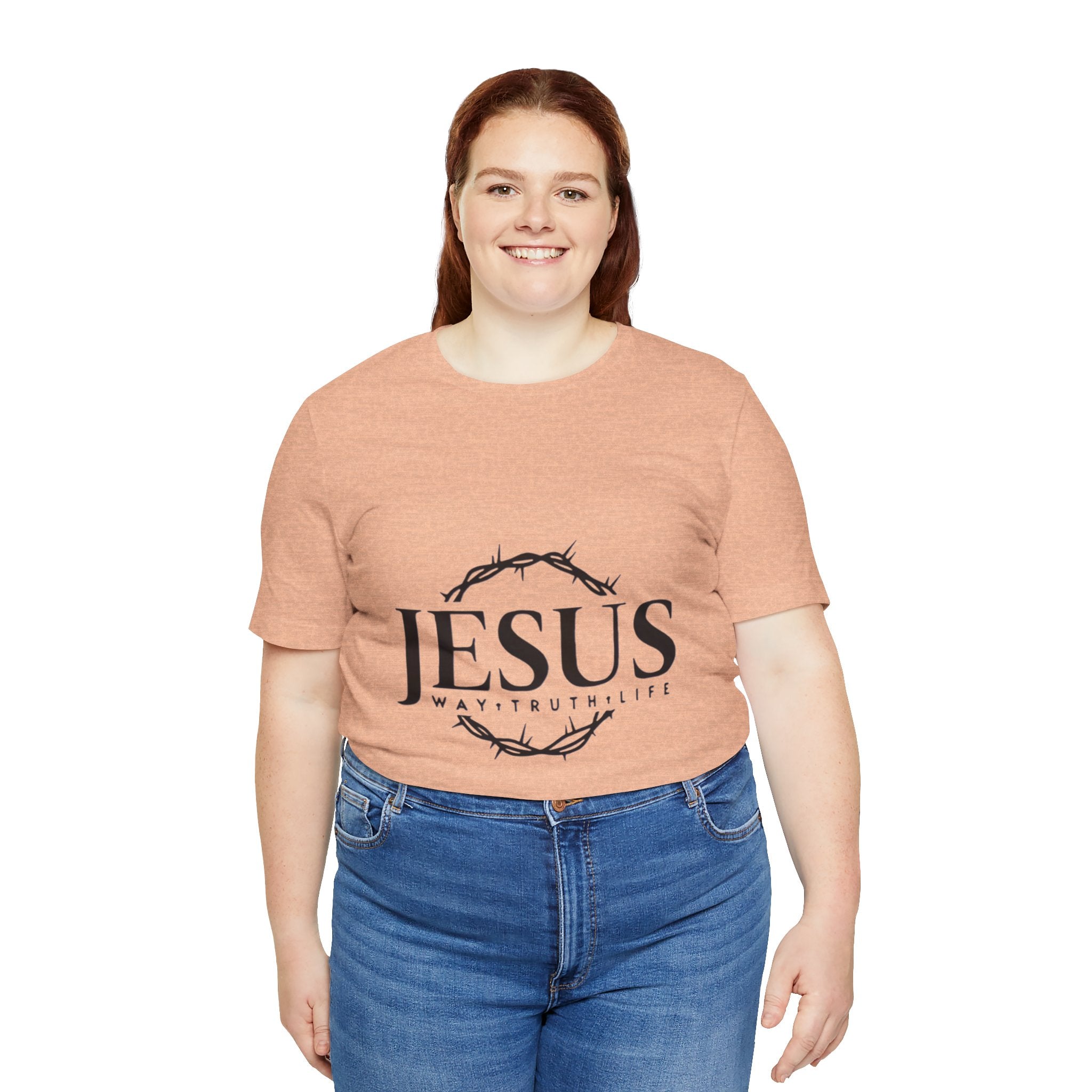 Jesus Crown of Thorns T‑Shirt — JESUS Way • Truth • Life Faith Tee