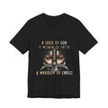 Warrior of Christ T-Shirt — "A Child of God, A Woman of Faith" Christian Tee