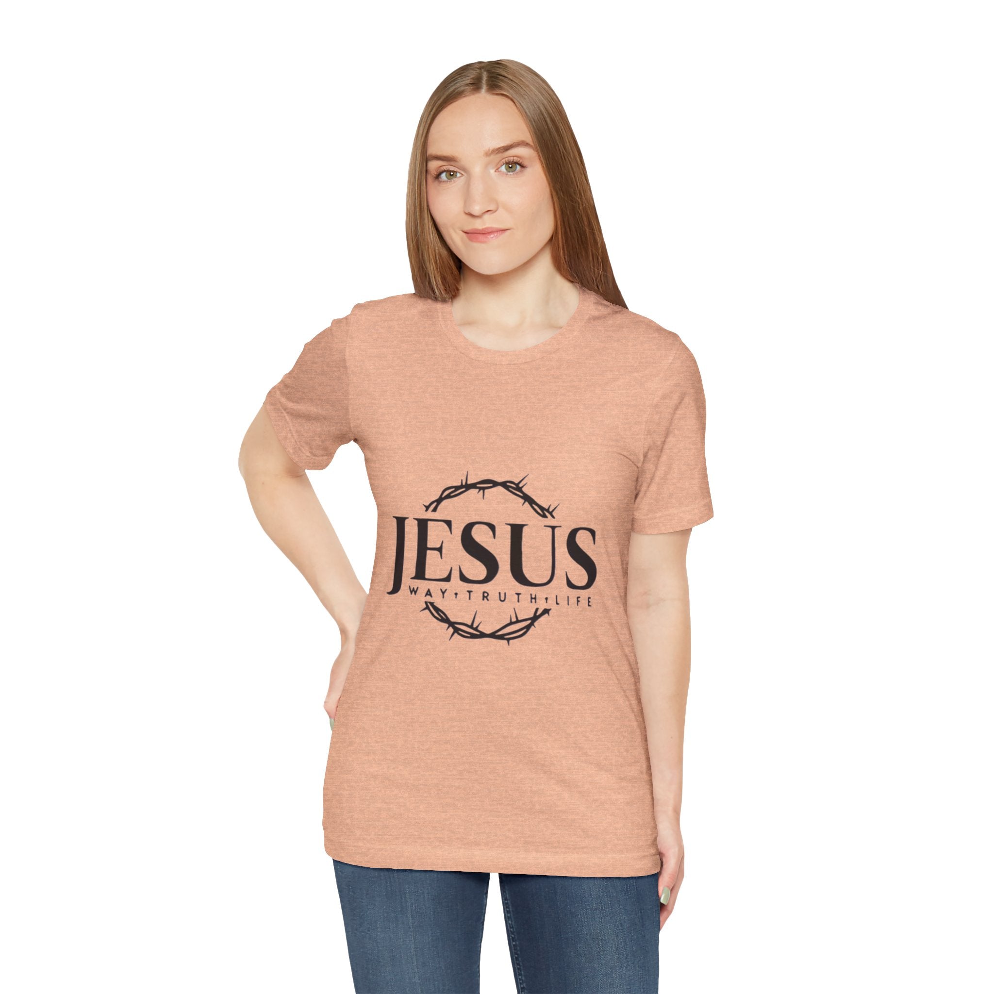 Jesus Crown of Thorns T‑Shirt — JESUS Way • Truth • Life Faith Tee