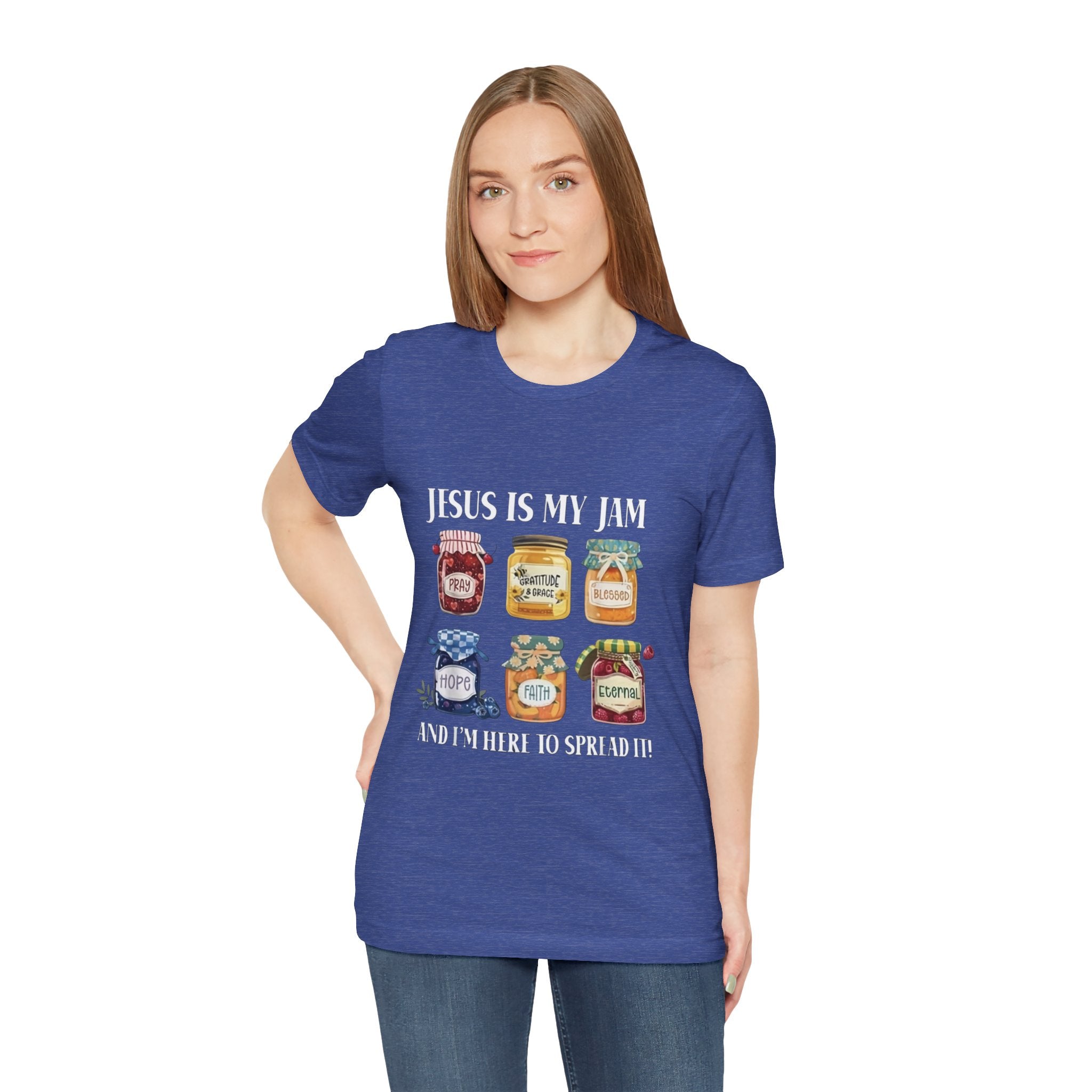 Christian Jam Jar Tee — "Jesus Is My Jam" Inspirational Faith T-Shirt