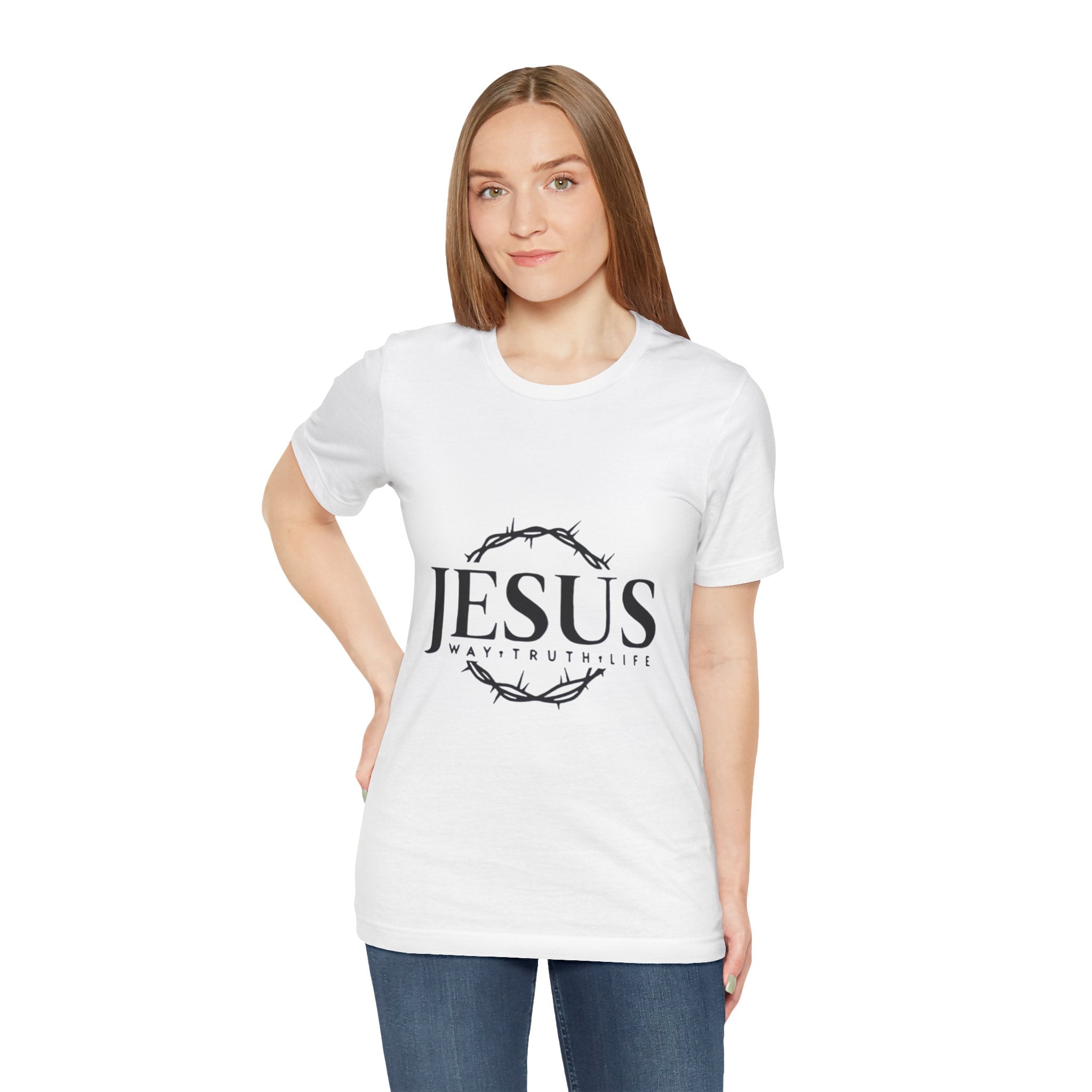 Jesus Crown of Thorns T‑Shirt — JESUS Way • Truth • Life Faith Tee