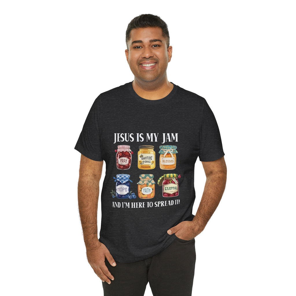 Christian Jam Jar Tee — "Jesus Is My Jam" Inspirational Faith T-Shirt