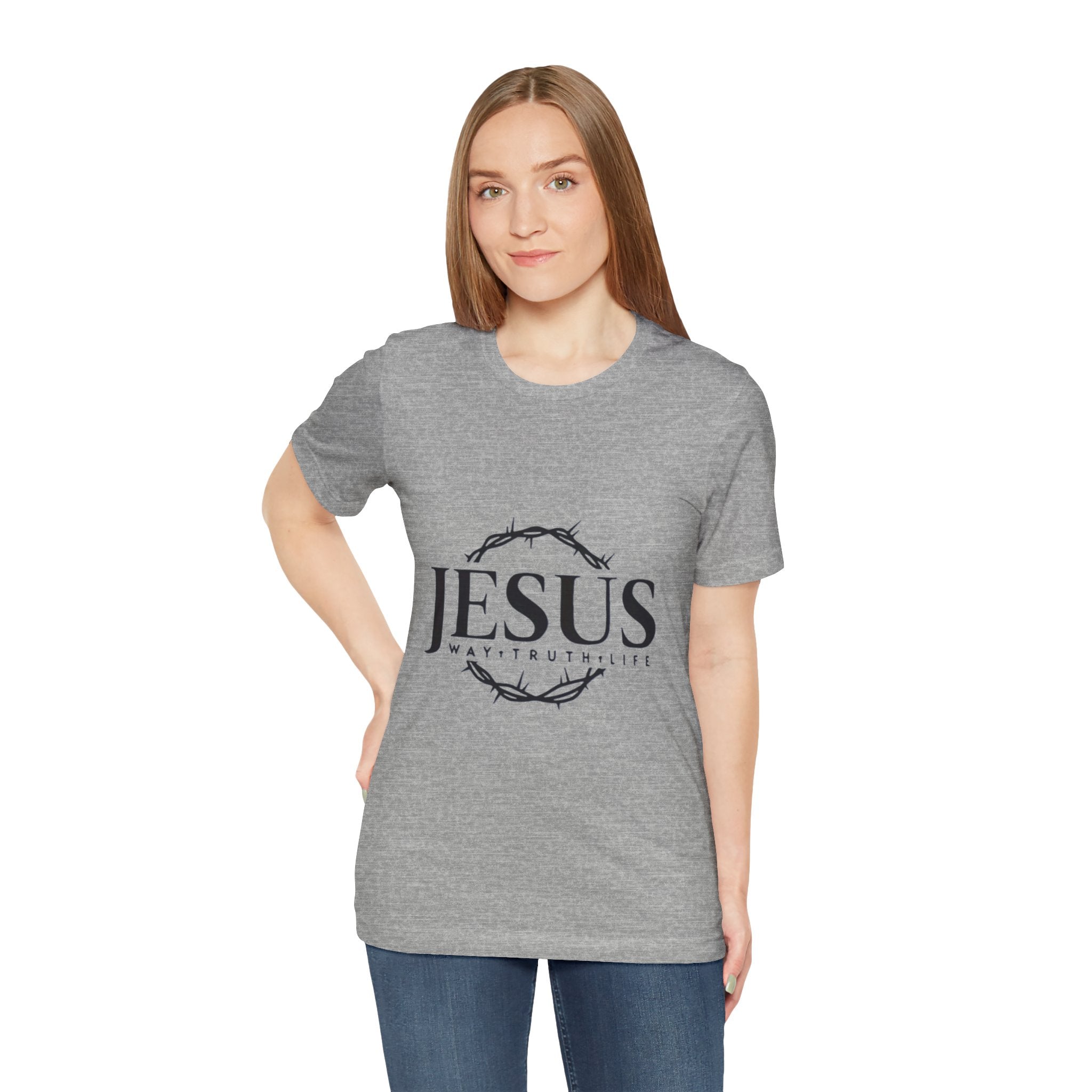 Jesus Crown of Thorns T‑Shirt — JESUS Way • Truth • Life Faith Tee