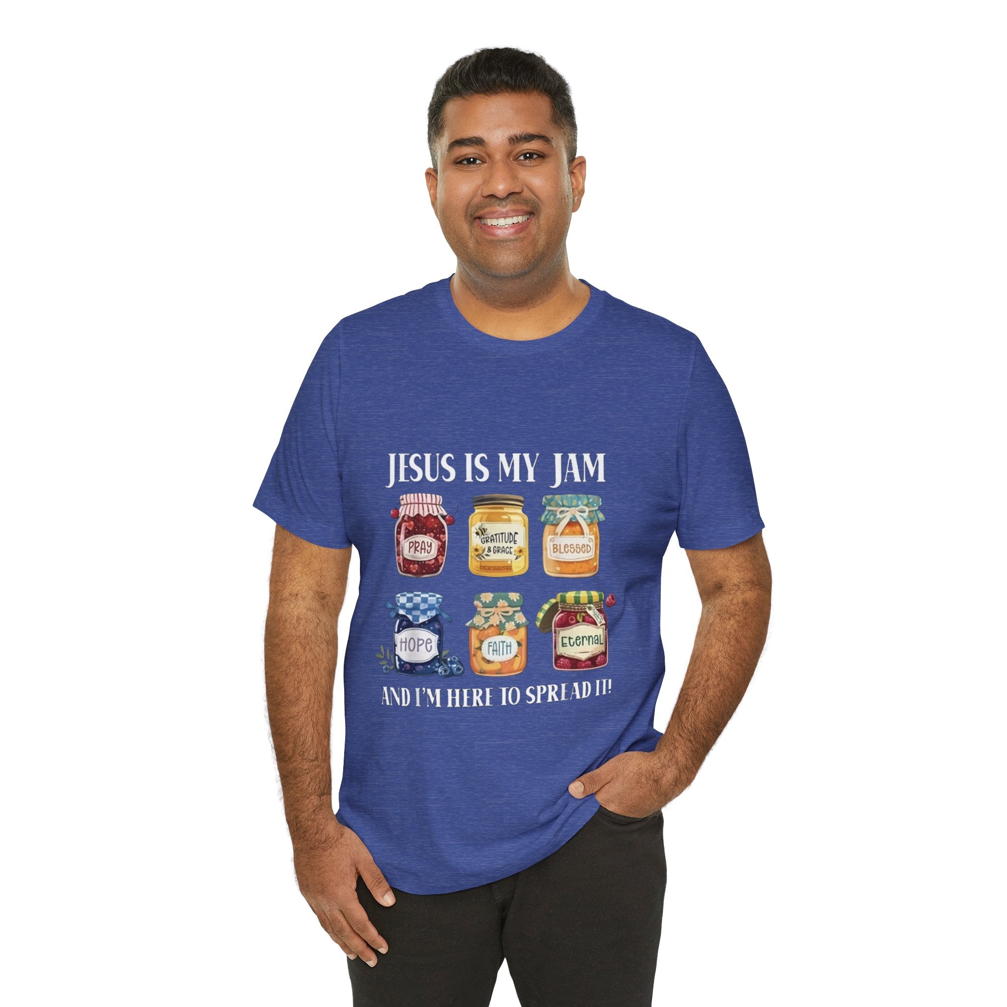 Christian Jam Jar Tee — "Jesus Is My Jam" Inspirational Faith T-Shirt