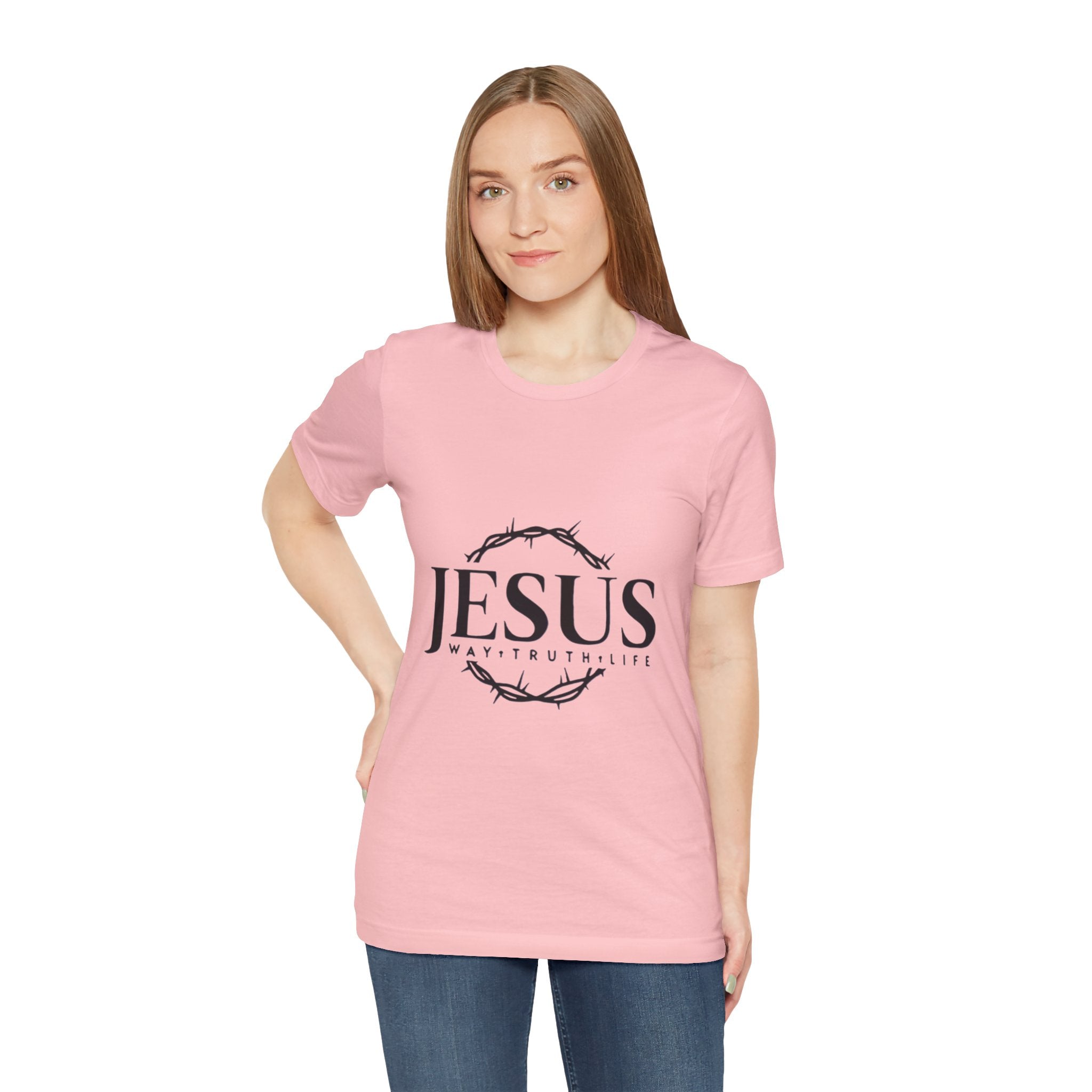 Jesus Crown of Thorns T‑Shirt — JESUS Way • Truth • Life Faith Tee