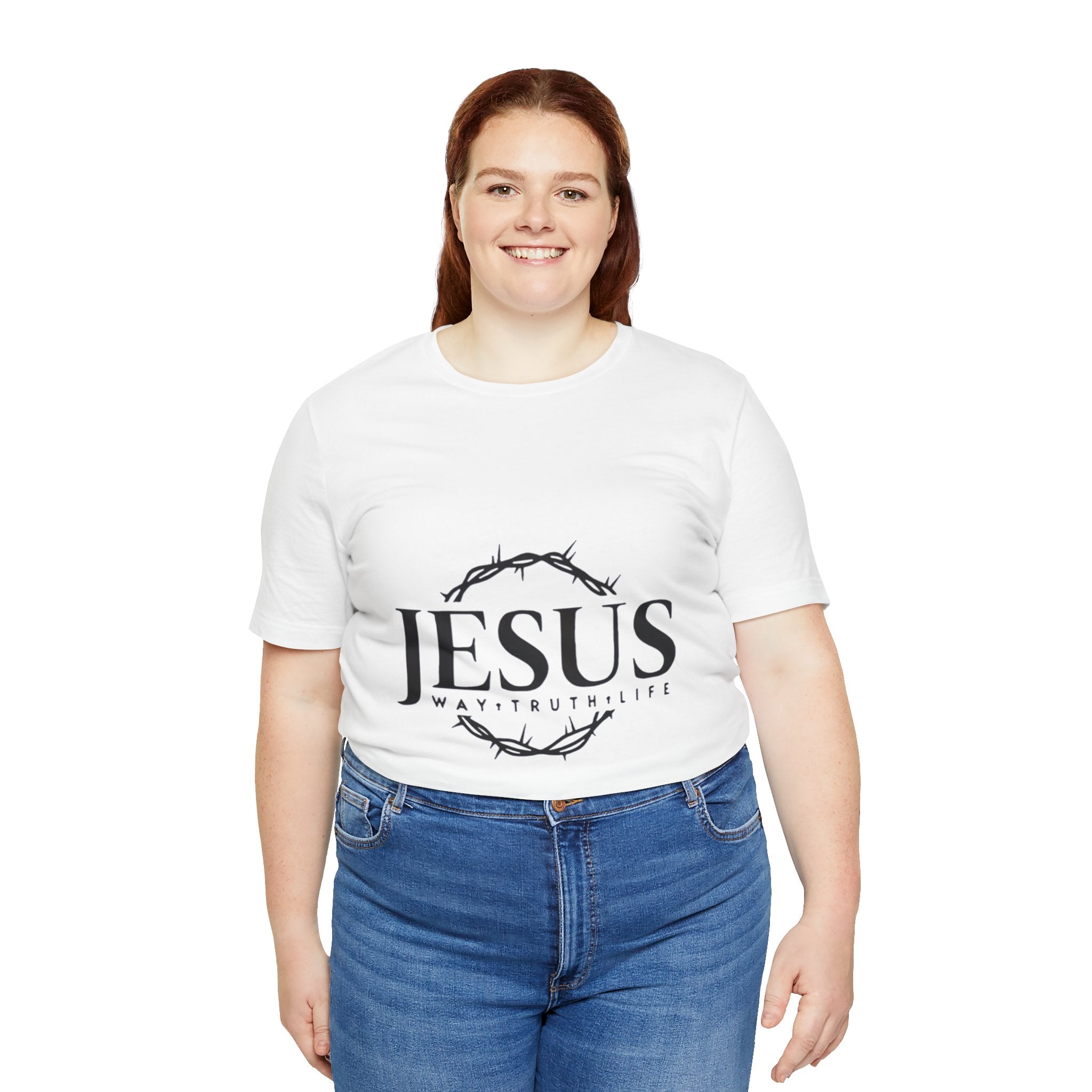 Jesus Crown of Thorns T‑Shirt — JESUS Way • Truth • Life Faith Tee