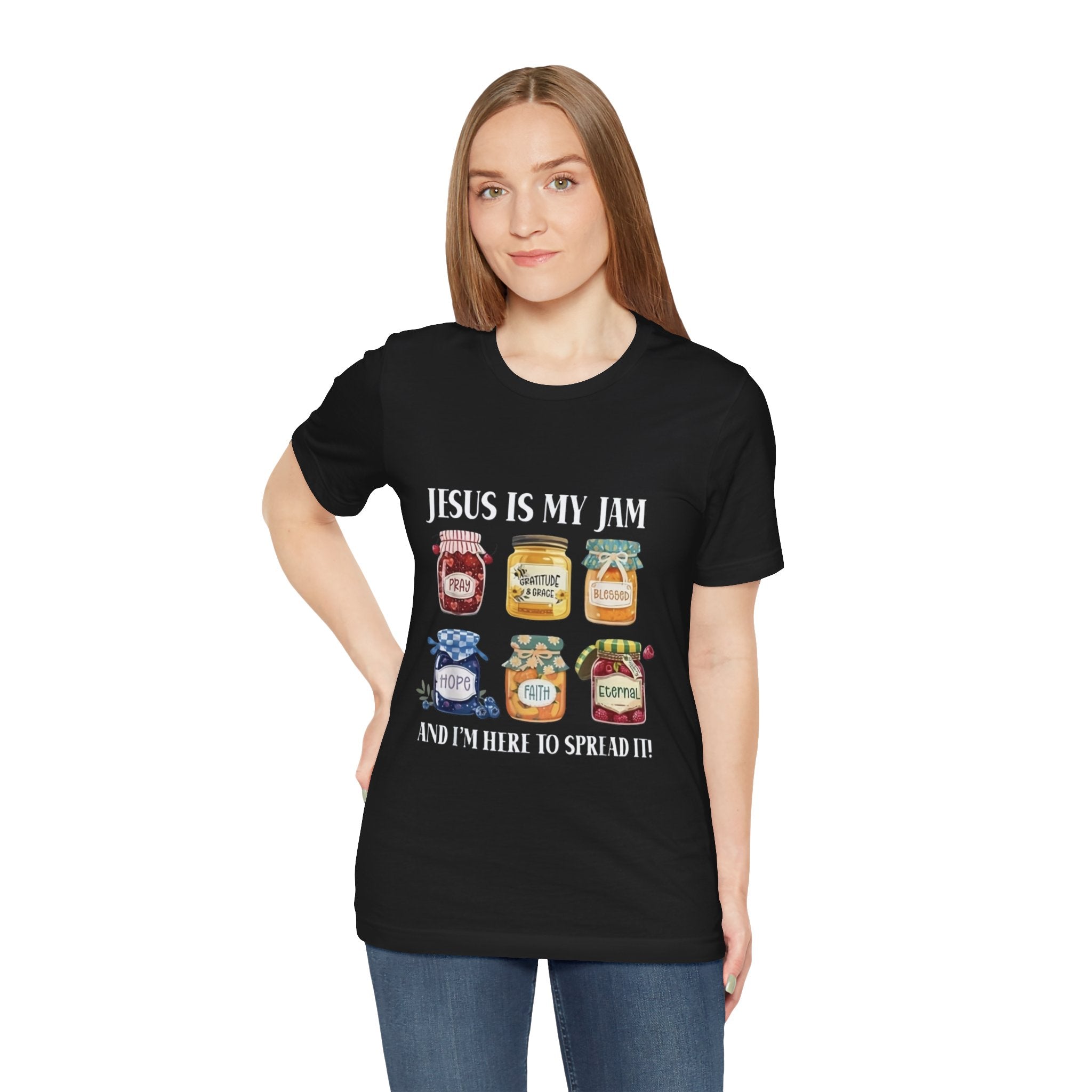 Christian Jam Jar Tee — "Jesus Is My Jam" Inspirational Faith T-Shirt