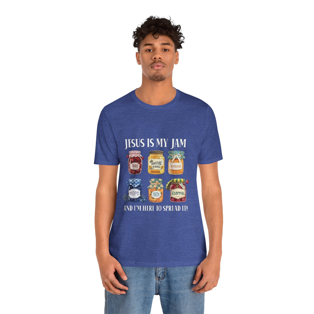 Christian Jam Jar Tee — "Jesus Is My Jam" Inspirational Faith T-Shirt