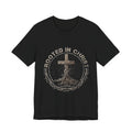 Rooted in Christ T-Shirt — Christian Cross & Roots Faith Tee