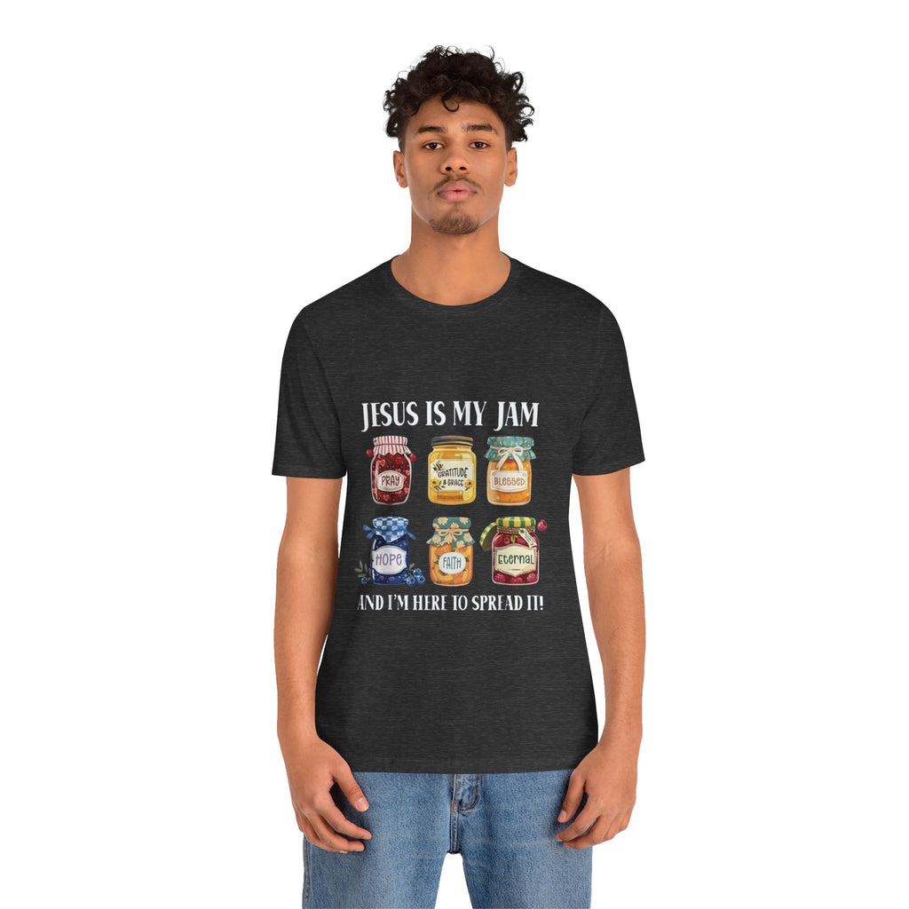 Christian Jam Jar Tee — "Jesus Is My Jam" Inspirational Faith T-Shirt