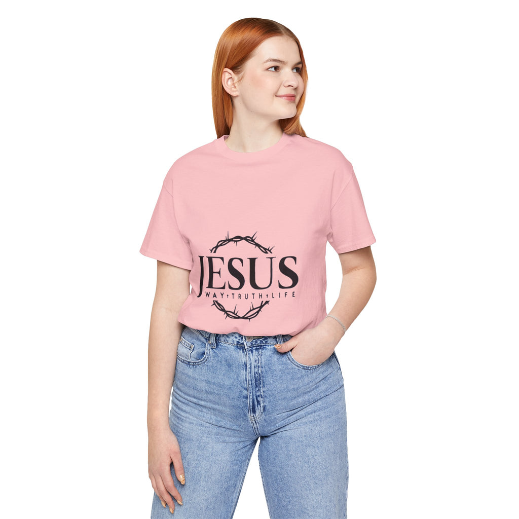 Jesus Crown of Thorns T‑Shirt — JESUS Way • Truth • Life Faith Tee