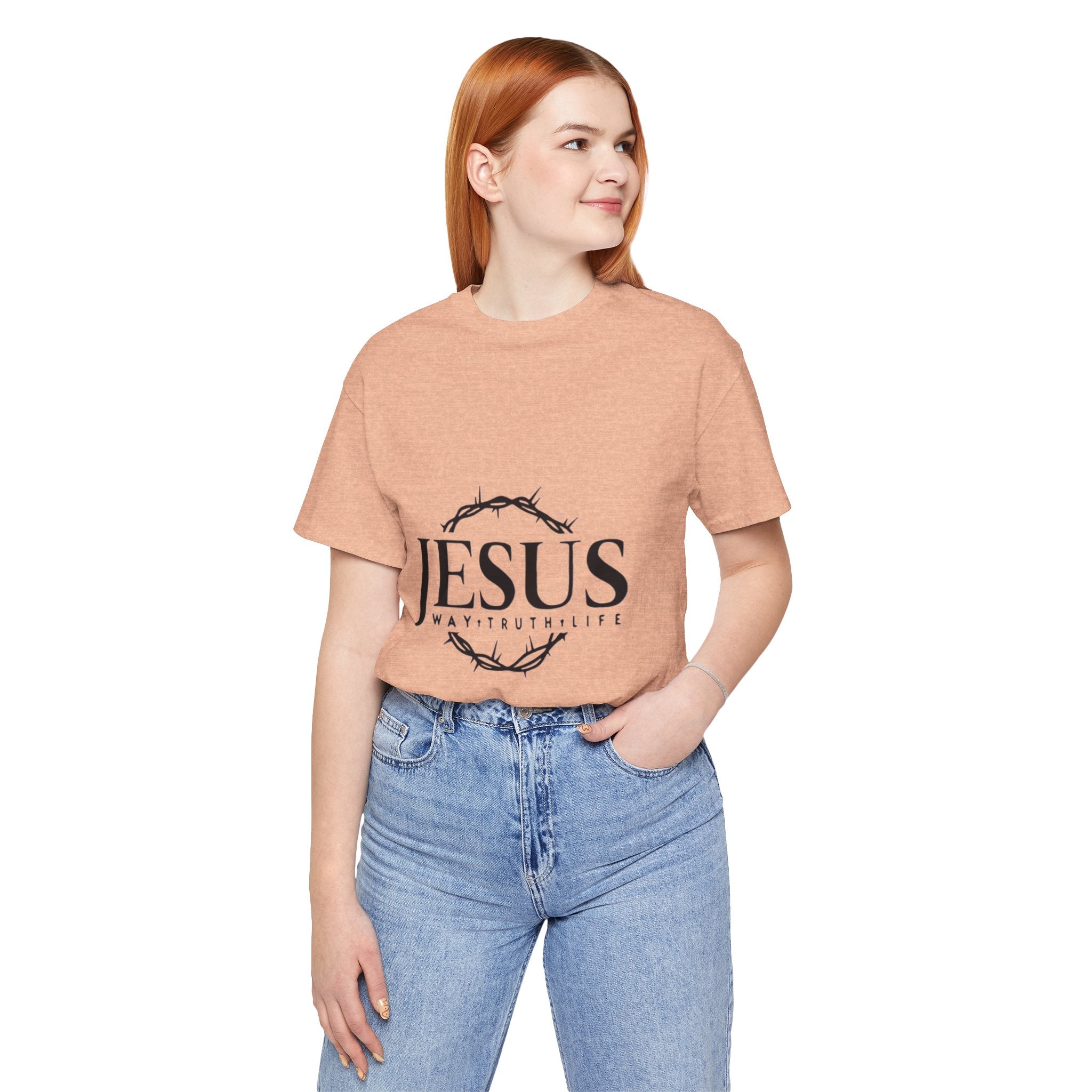 Jesus Crown of Thorns T‑Shirt — JESUS Way • Truth • Life Faith Tee